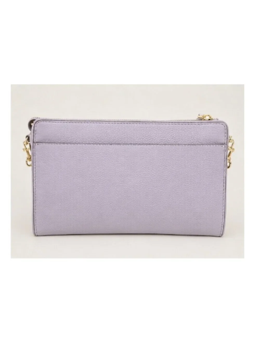 Tory Burch Pebbled Leather Compact Crossbody Bag – Soft Lavender/Lilac